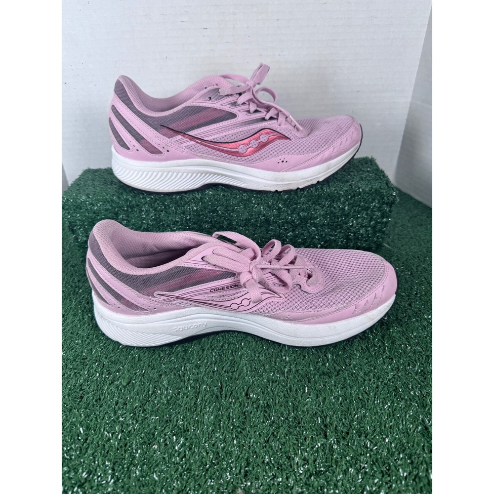 Saucony Cohesion 15 Women Pink Running Shoes Sneakers Size 10 Athletic
